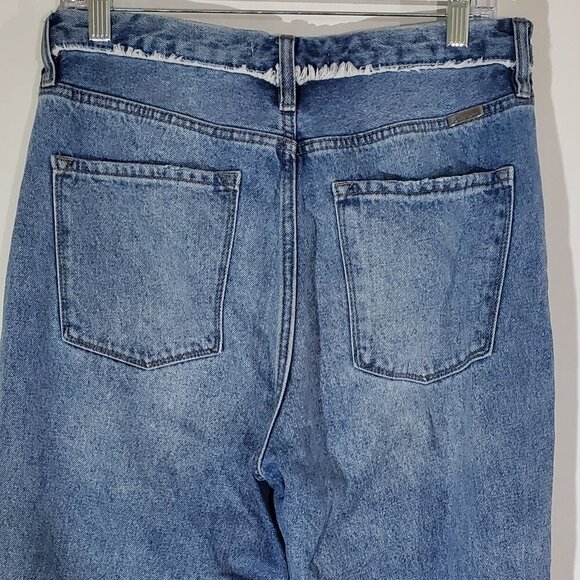 KanCan Ultra Distressed Edgy 90's Boyfriend Jeans Button Fly Size 11 - Picture 9 of 10